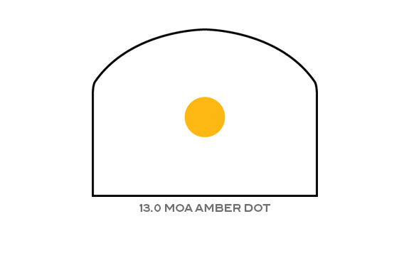 Trijicon RMR Dual-Illuminated Sight â€“ 13.0 MOA Amber Dot