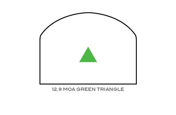 Trijicon RMRÂ® Dual-Illuminated Sight - 12.9 MOA Green Triangle Cerakote Flat Dark Earth