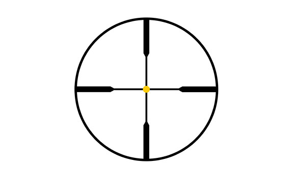 Trijicon AccuPointÂ® 2.5-10x56 Riflescope Standard Duplex Crosshair with Amber Dot, 30mm Tube