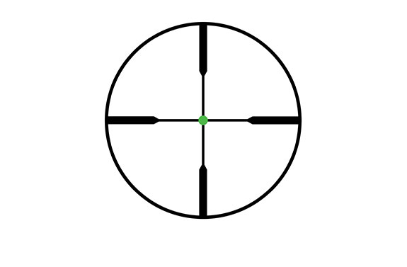 Trijicon AccuPointÂ® 2.5-10x56 Riflescope Standard Duplex Crosshair with Green Dot, 30mm Tube