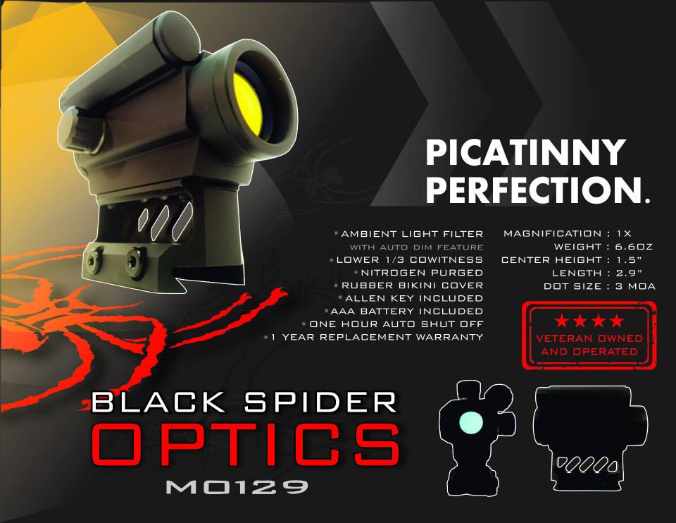 Black Spider LLC Black Spider Optics Red Dot Sight