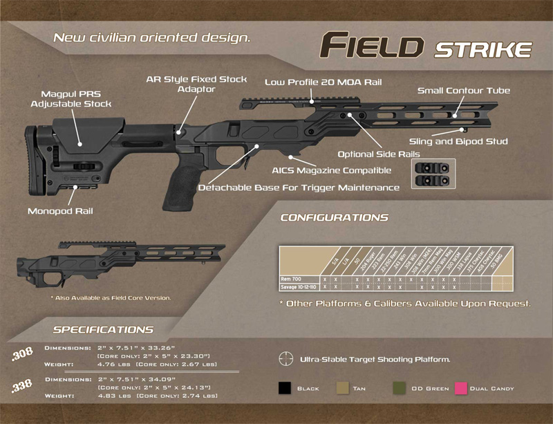 Cadex Defense Cadex Field Strike Rifle Chassis