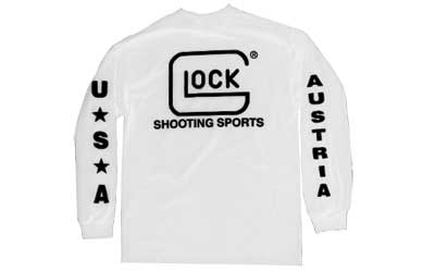 Glock Glock Shooting Sports Long Sleeve T-Shirt - White Large