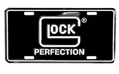 Glock Glock Perf License Plate Black/white