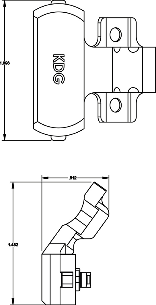 Kinetic Development Group, LLC Kinetic Development Group Kinect M-Lok Surefire Offset Mrex