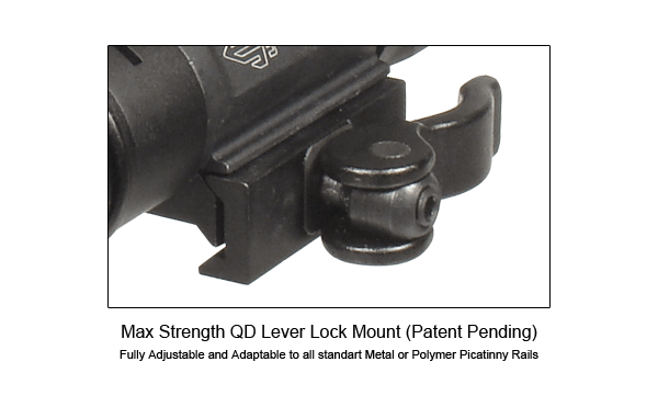 Leapers, Inc. - UTG UTG LED Weapon Light with QD Mount and Adjustable Red Laser
