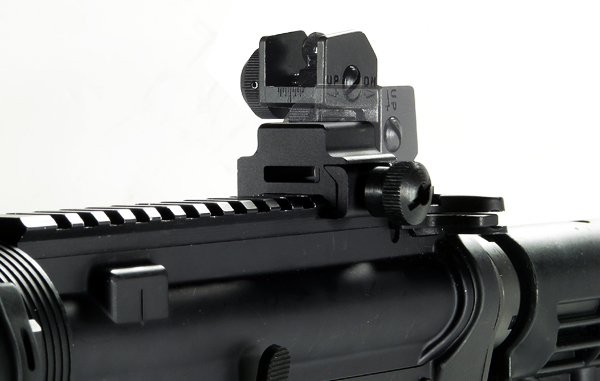 Leapers, Inc. - UTG UTG Flip-up Rear Sight with Windage Adj & Dual Aiming Apertures