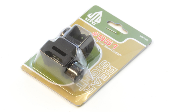 Leapers, Inc. - UTG UTG Flip-up Rear Sight with Windage Adj & Dual Aiming Apertures
