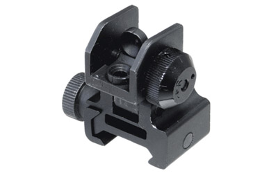 Leapers, Inc. - UTG UTG Flip-up Rear Sight with Windage Adj & Dual Aiming Apertures