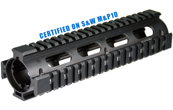 Leapers, Inc. - UTG UTG PRO AR308 2-PC Drop-in Mid Length Quad Rail for SW MP10