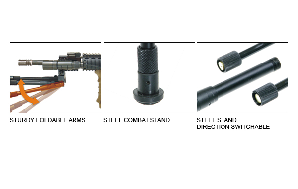 Leapers, Inc. - UTG UTG Shooter's Sniper Bipod, Rubber Feet, Height 8.7