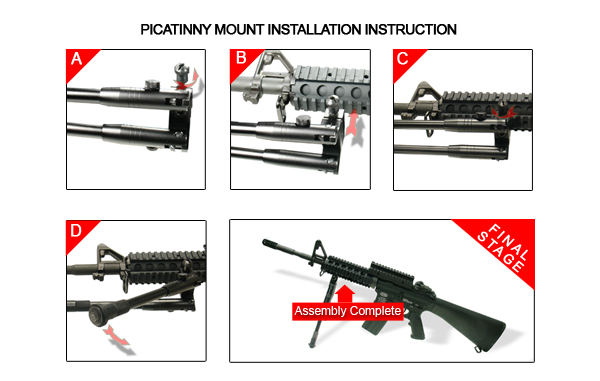 Leapers, Inc. - UTG UTG Shooter's Sniper Bipod, Rubber Feet, Height 8.7