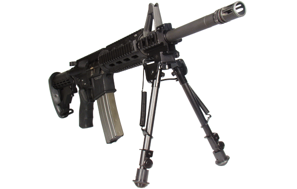 Leapers, Inc. - UTG UTG Tactical OP Bipod, Rubber Feet, Center Height 8.3