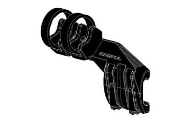 Magpul Rail Light Mount Left Black