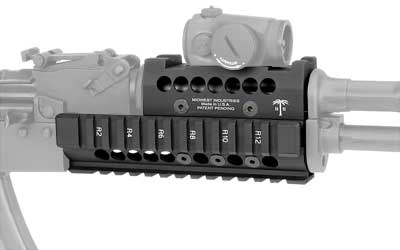Midwest Industries Midwest AK Rail with burris Free-Float Mount Black