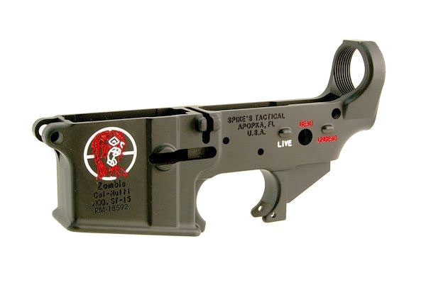 Spike's Tactical Spikes Tactical Stripped Zombie Lower Color Fill