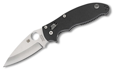 Spyderco Manix2 Black G10 Plainedge