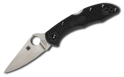 Spyderco Spyderco Delica4 Black Ffg Plainedge