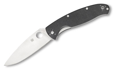 Spyderco Resilience Black G10 Plain