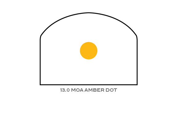 Trijicon Trijicon RMR Dual-Illuminated Sight â€“ 13.0 MOA Amber Dot
