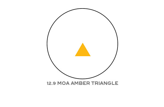 Trijicon Trijicon Reflex 12.9 MOA Triangle Reticle with A.R.M.S. #15 Throw Lever Mount
