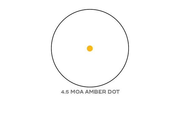 Trijicon Trijicon 42mm Reflex Amber 4.5 MOA Dot Reticle (without mount)