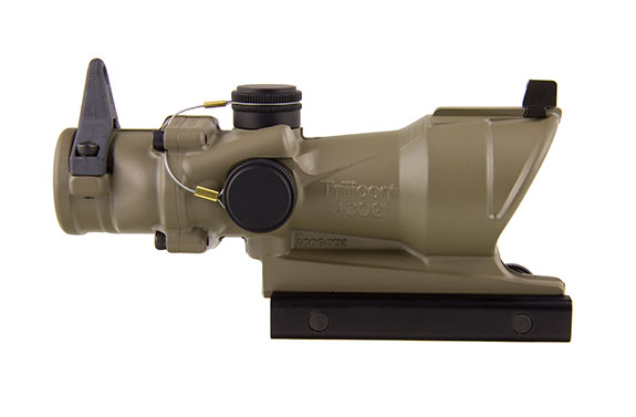 Trijicon Trijicon ACOG 4x32 Scope with Amber Center Illumination for M4A1 â€“ includes Flat Top Adapter, Back