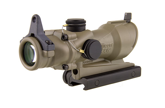 Trijicon Trijicon ACOG 4x32 Scope with Amber Center Illumination for M4A1 â€“ includes Flat Top Adapter, Back