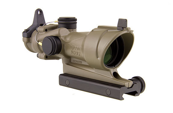 Trijicon Trijicon ACOG 4x32 Scope with Amber Center Illumination for M4A1 â€“ includes Flat Top Adapter, Back