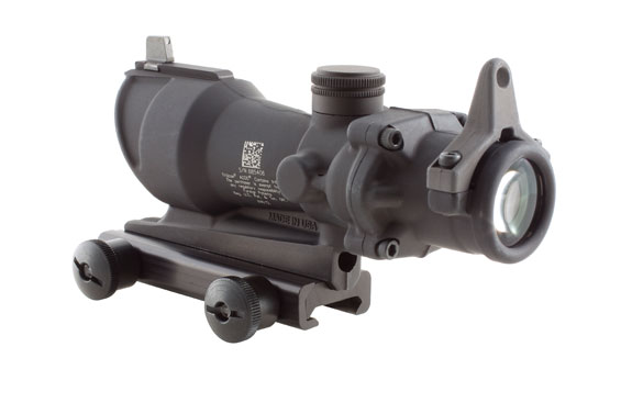 Trijicon Trijicon ACOG 4x32 Scope with Amber Center Illumination for M4A1 â€“ includes Flat Top Adapter, Back