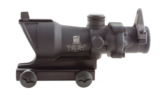 Trijicon Trijicon ACOG 4x32 Scope with Amber Center Illumination for M4A1 â€“ includes Flat Top Adapter, Back