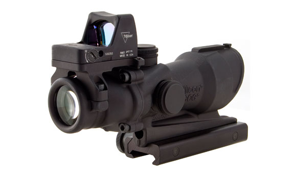 Trijicon Trijicon ACOG 4x32 Scope, Center Illuminated Amber Crosshair .223 Ballistic Reticle, 3.25 MOA RMR Si