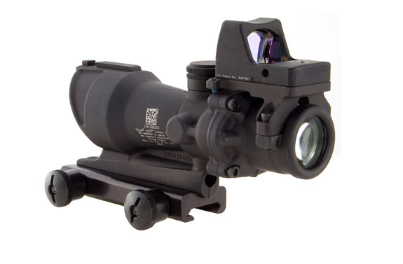 Trijicon Trijicon ACOG 4x32 Scope, Center Illuminated Amber Crosshair .223 Ballistic Reticle, 3.25 MOA RMR Si