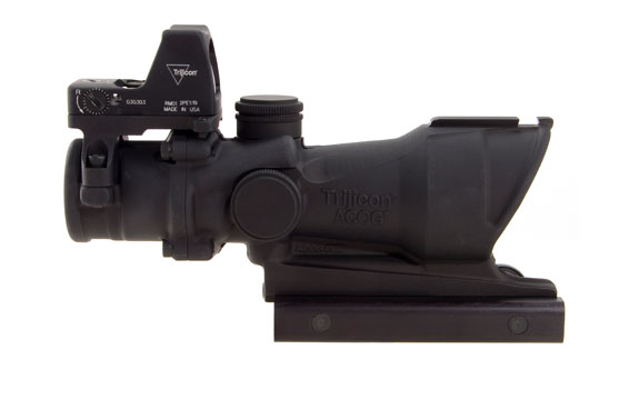 Trijicon Trijicon ACOG 4x32 Scope, Center Illuminated Amber Crosshair .223 Ballistic Reticle, 3.25 MOA RMR Si