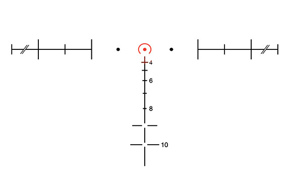 Trijicon Trijicon ACOG 3.5x35 Scope, Dual Illuminated Red Horseshoe .223 Ballistic Reticle with  TA51 Mount