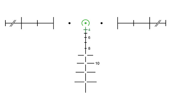 Trijicon Trijicon ACOG 3.5x35 Scope, Dual Illuminated Green Horseshoe .308 M240 BDC Reticle with TA51 Mount