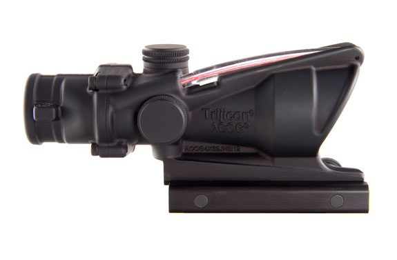 Trijicon Trijicon 4x32 ACOG, Dual Illuminated Red Chevronronronron .223 Ballistic Reticle with  TA51 Flattop 