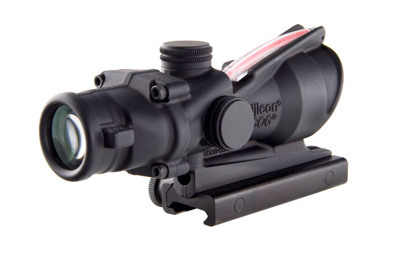 Trijicon Trijicon 4x32 ACOG, Dual Illuminated Red Chevronronronron .223 Ballistic Reticle with  TA51 Flattop 