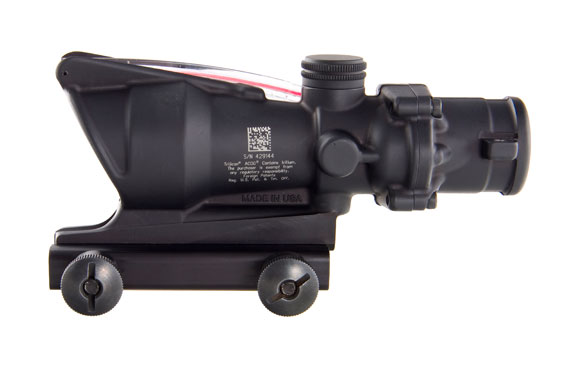 Trijicon Trijicon 4x32 ACOG, Dual Illuminated Red Chevronronronron .223 Ballistic Reticle with  TA51 Flattop 