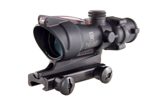 Trijicon Trijicon 4x32 ACOG, Dual Illuminated Red Chevronronronron .223 Ballistic Reticle with  TA51 Flattop 