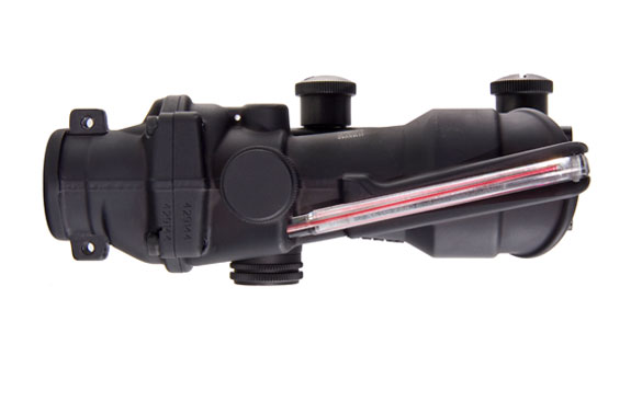 Trijicon Trijicon 4x32 ACOG, Dual Illuminated Red Chevronronronron .223 Ballistic Reticle with  TA51 Flattop 