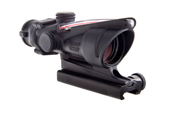 Trijicon Trijicon 4x32 ACOG, Dual Illuminated Red Chevronronronron .223 Ballistic Reticle with  TA51 Flattop 