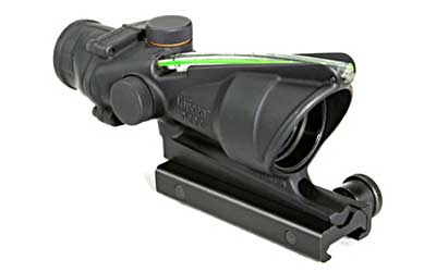 Trijicon Trijicon 4x32 ACOG, Dual Illuminated Green Chevronronronron .223 Ballistic Reticle with  TA51 Flatto