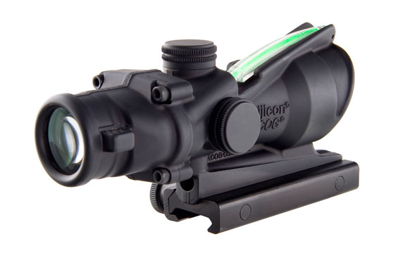 Trijicon Trijicon 4x32 ACOG, Dual Illuminated Green Chevronronronron .223 Ballistic Reticle with  TA51 Flatto