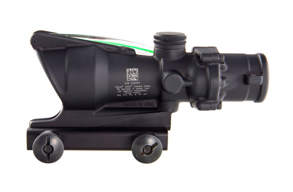 Trijicon Trijicon 4x32 ACOG, Dual Illuminated Green Chevronronronron .223 Ballistic Reticle with  TA51 Flatto