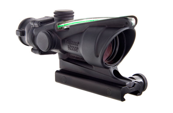 Trijicon Trijicon 4x32 ACOG, Dual Illuminated Green Chevronronronron .223 Ballistic Reticle with  TA51 Flatto