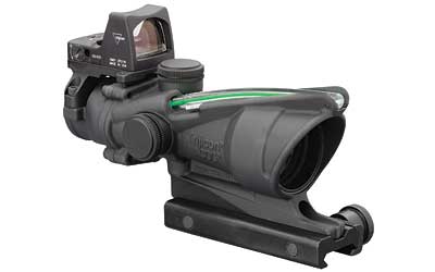 Trijicon Trijicon ACOG 4x32 Scope, Dual Illuminated Green Chevron .223 Ballistic Reticle, 3.25 MOA RMR Sight,