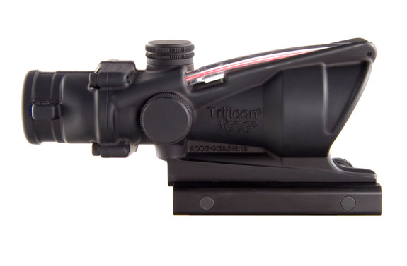 Trijicon Trijicon ACOG 4x32 Scope, Dual Illuminated Red Horseshoe / Dot 6.8 Ballistic Reticle with  TA51 Moun