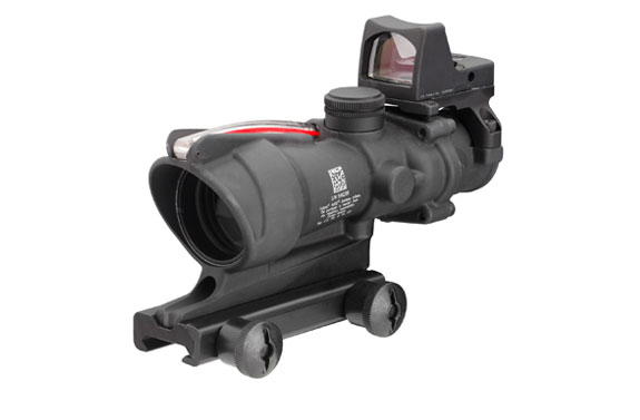 Trijicon Trijicon ACOG 4x32 Scope, Dual Illuminated Red Crosshair .223 Ballistic Reticle, 3.25 MOA RMR Sight