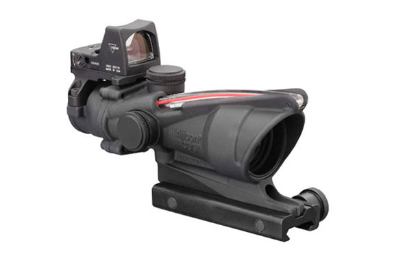 Trijicon Trijicon ACOG 4x32 Scope, Dual Illuminated Red Crosshair .223 Ballistic Reticle, 3.25 MOA RMR Sight